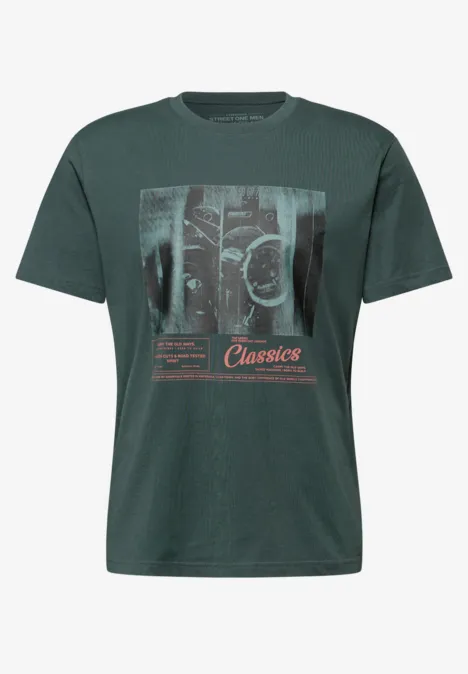 T-shirt avec impression sur le devant sea green
