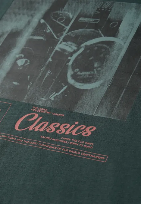 T-shirt avec impression sur le devant sea green