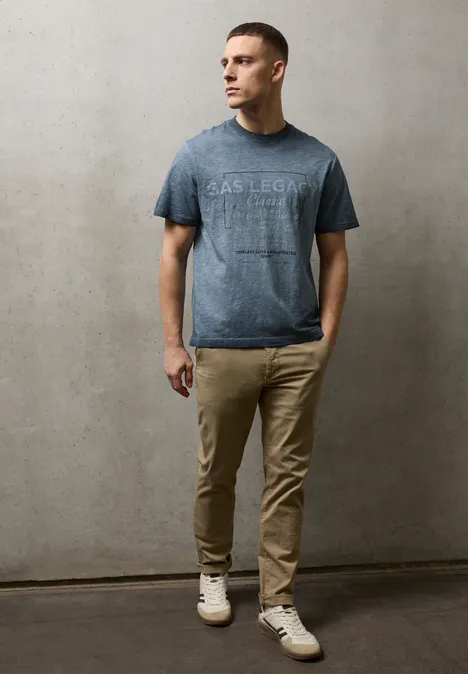 T-shirt Garment Dye dark ink blue