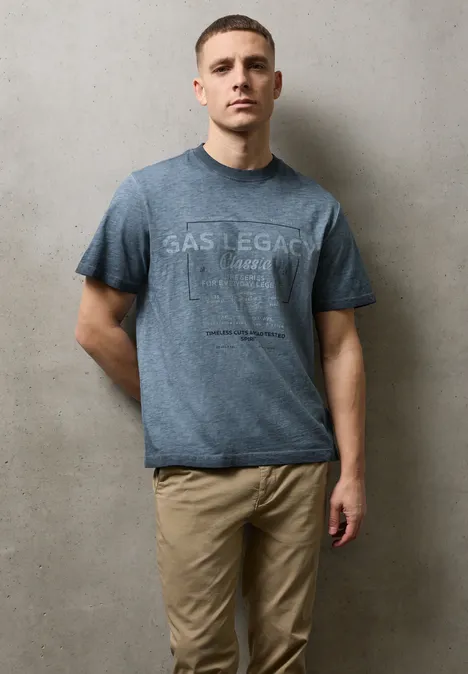 T-shirt Garment Dye dark ink blue