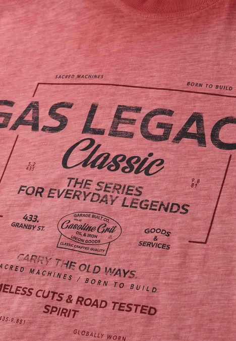 T-shirt Garment Dye dull coral