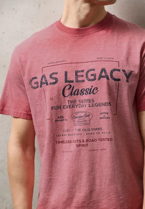 T-shirt Garment Dye dull coral