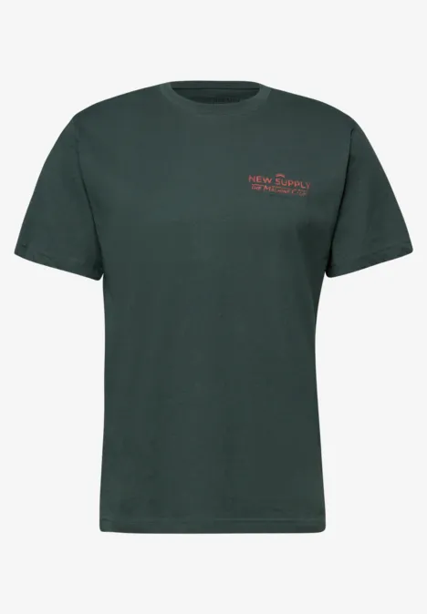 T-shirt avec backprint sea green