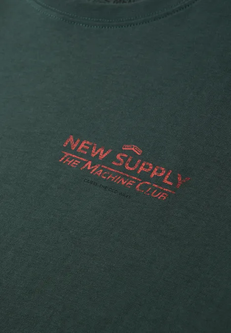 T-shirt avec backprint sea green