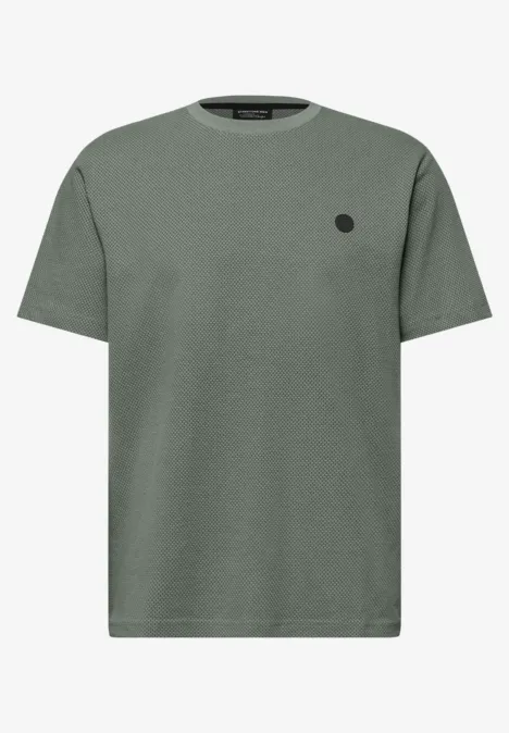 T-Shirt mit Struktur dusty mint