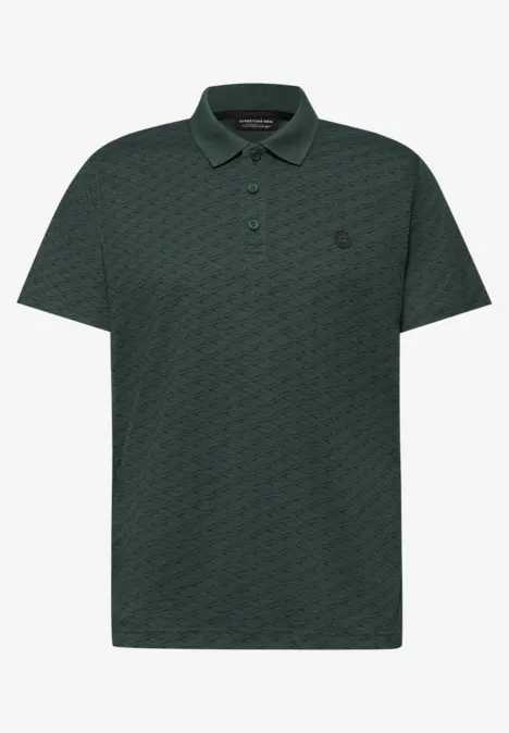 Polo à motifs sea green