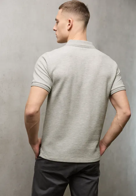 Polo en couleur unie white sand