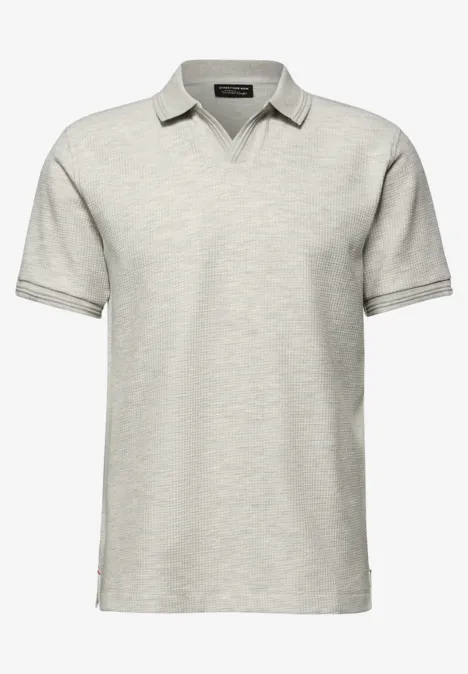 Polo en couleur unie white sand