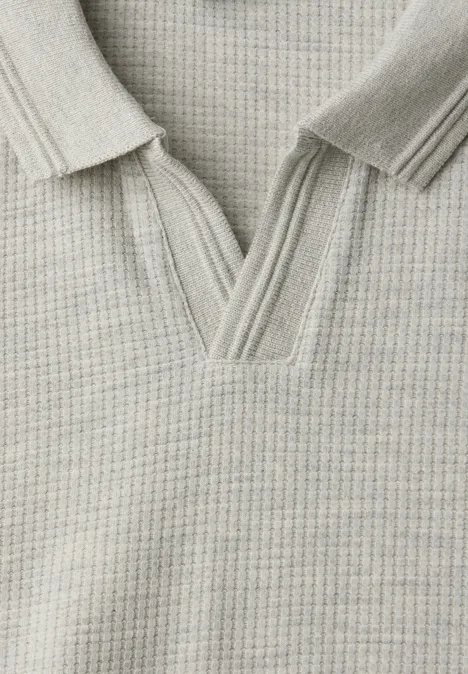 Polo en couleur unie white sand