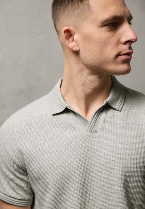 Polo en couleur unie white sand