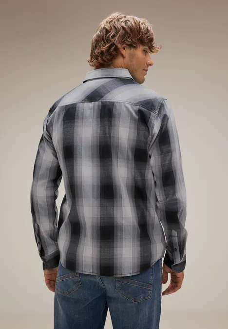 Geruit overhemd Black