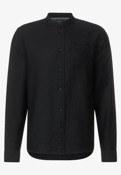 Overhemd met structuur Black