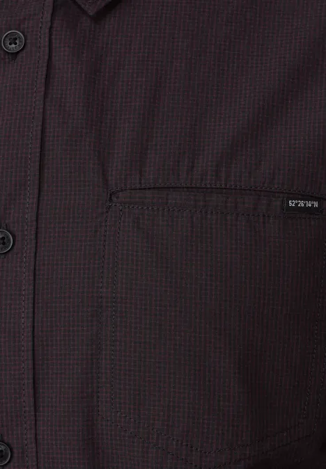 Cooles Baumwollhemd ink red