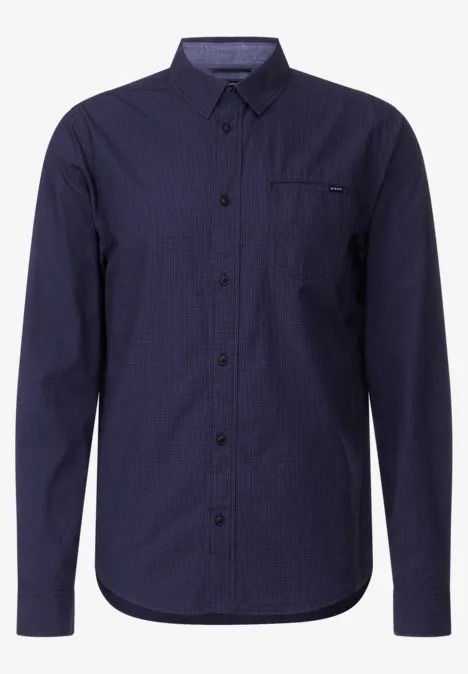 Cool katoenen overhemd brilliant true blue