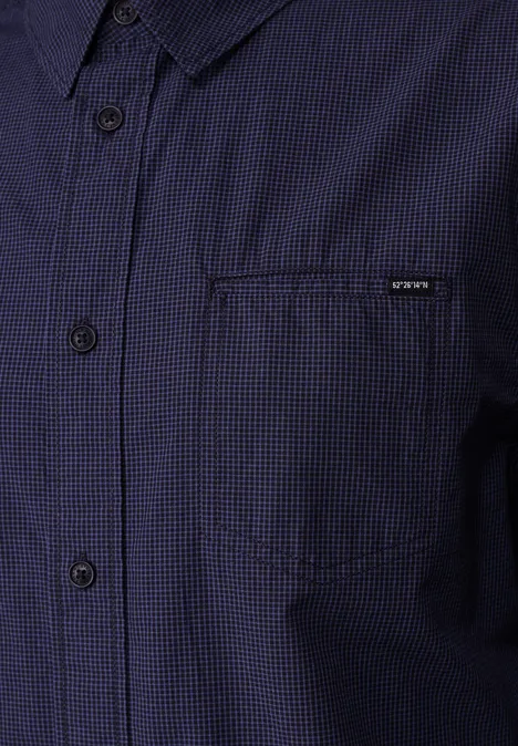 Cool katoenen overhemd brilliant true blue