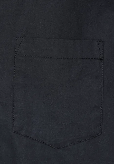 Chemise en popeline faded black