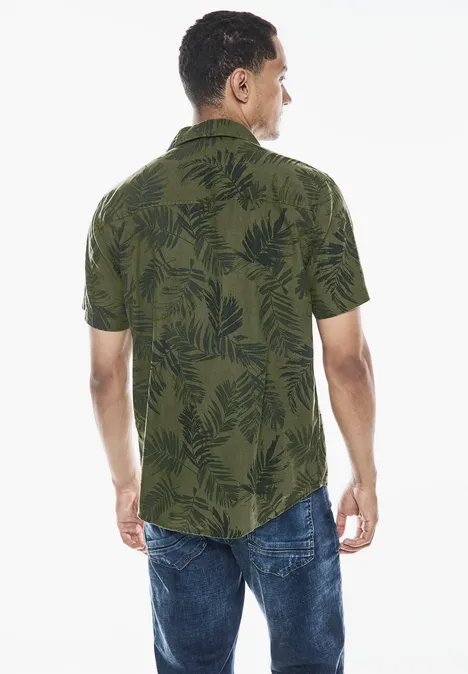 Chemise avec imprimé Resort herbal green
