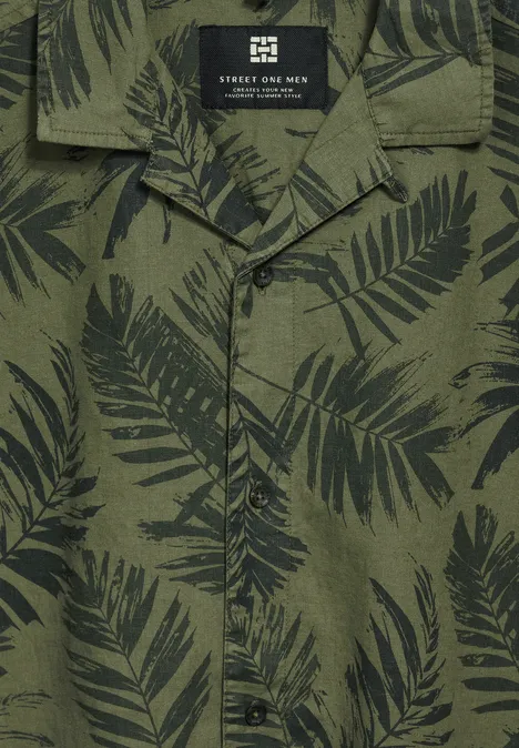 Chemise avec imprimé Resort herbal green