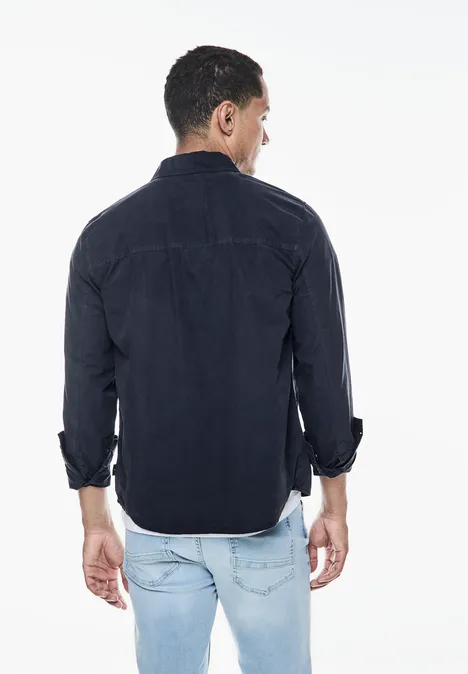 Surchemise d'été légère dark maritime blue