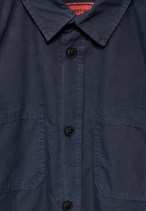 Surchemise d'été légère dark maritime blue