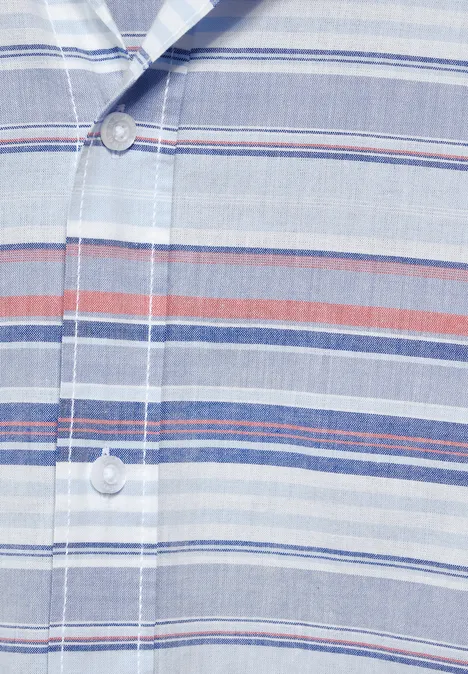 Chemise à rayures transversales dark maritime blue