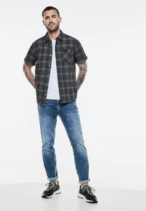 Chemise à carreaux Black