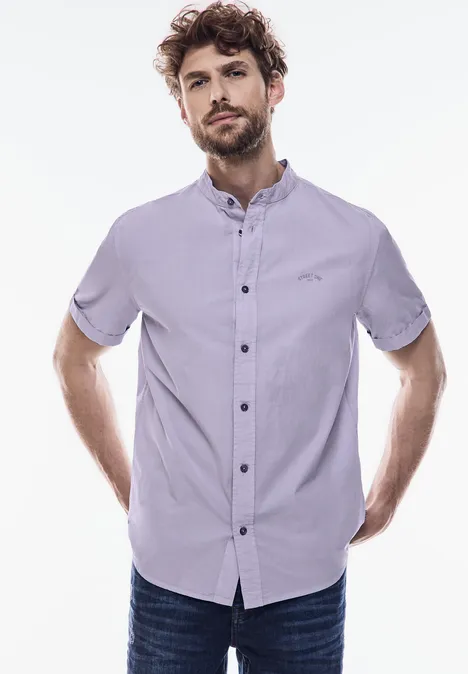 Chemise en popeline pale purple