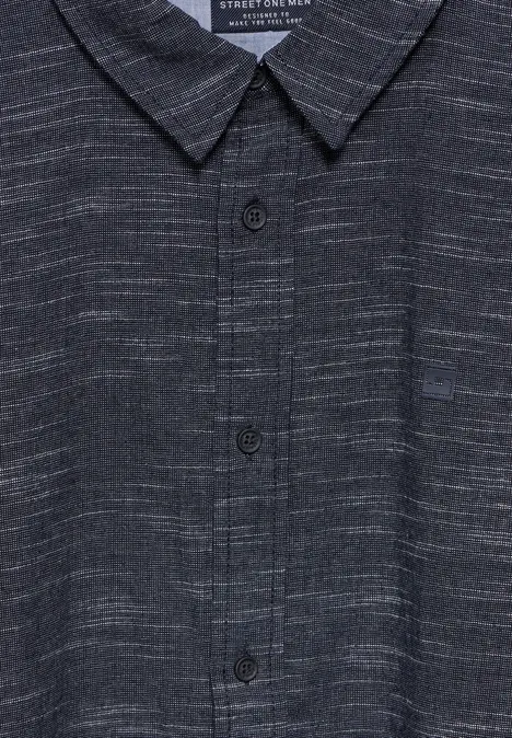 Chemise en optique mélangée night blue