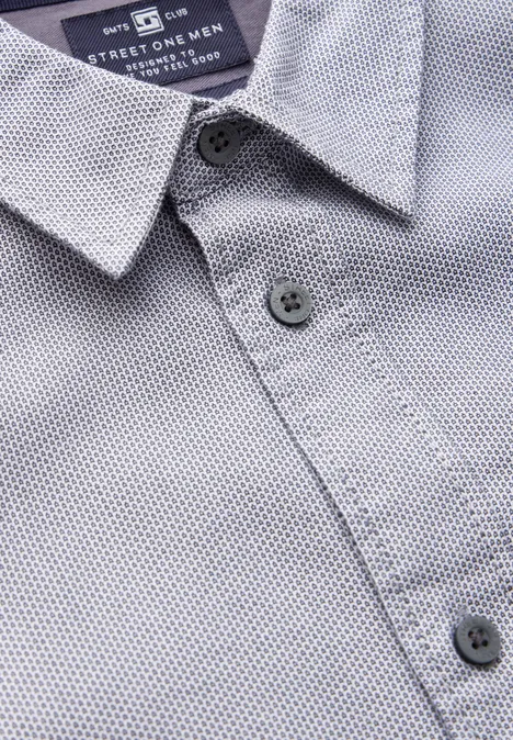 Strukturhemd im Slim Fit heavy grey