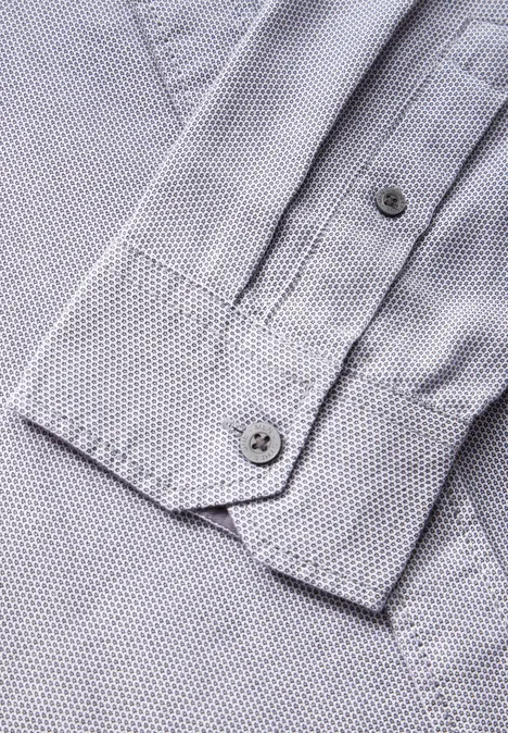 Strukturhemd im Slim Fit heavy grey