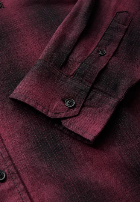 Softes Check Hemd dusty red