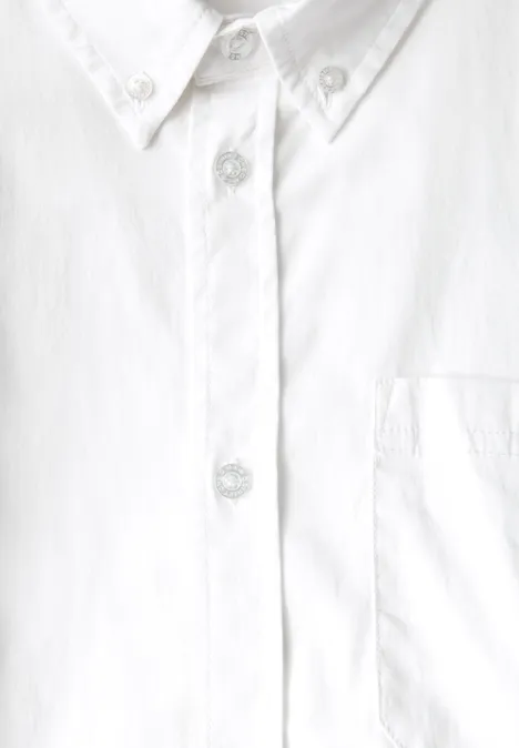 Popeline Stretch Hemd bright white