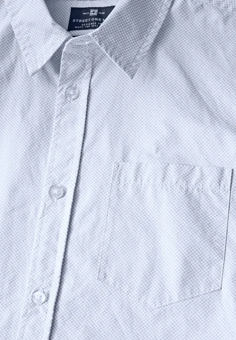 Slim Fit Popeline Hemd soft blue