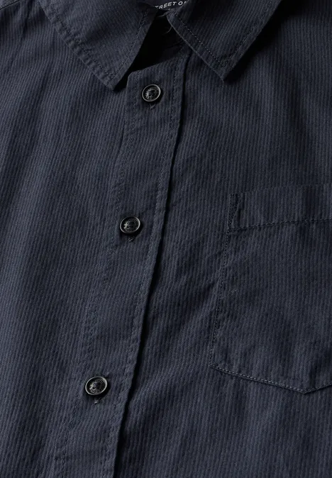 Hemd mit Struktur dark ink blue