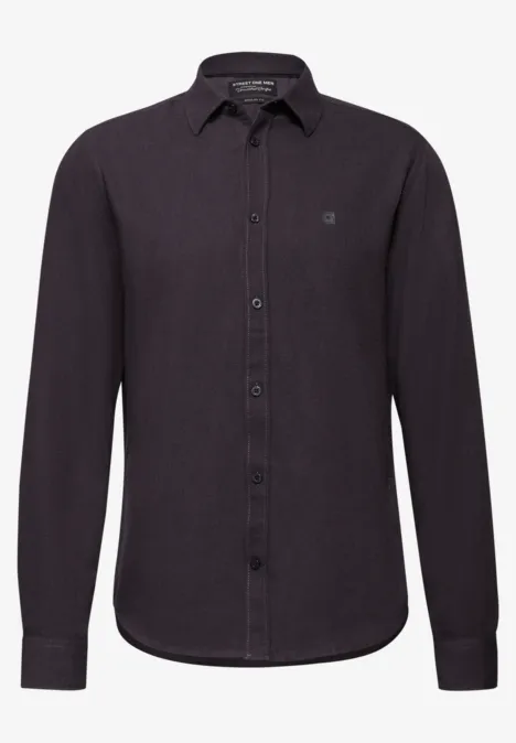 Hemd mit Two-Tone Struktur bordeaux red