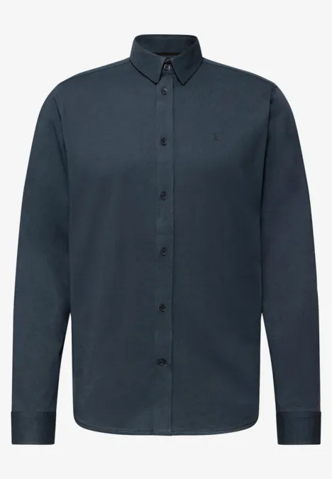 Bequemes Jersey Hemd nocturnal blue