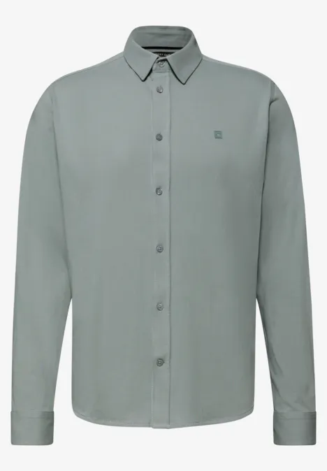 Chemise en jersey silver green