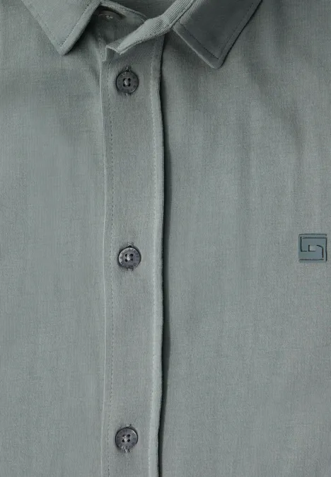 Chemise en jersey silver green