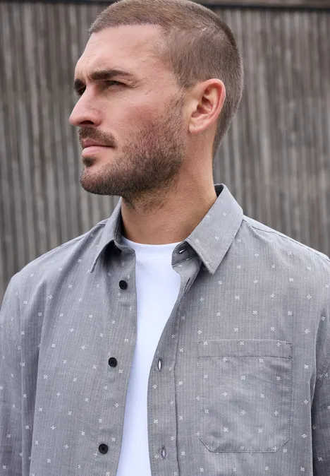 Chemise Herringbone à motifs null