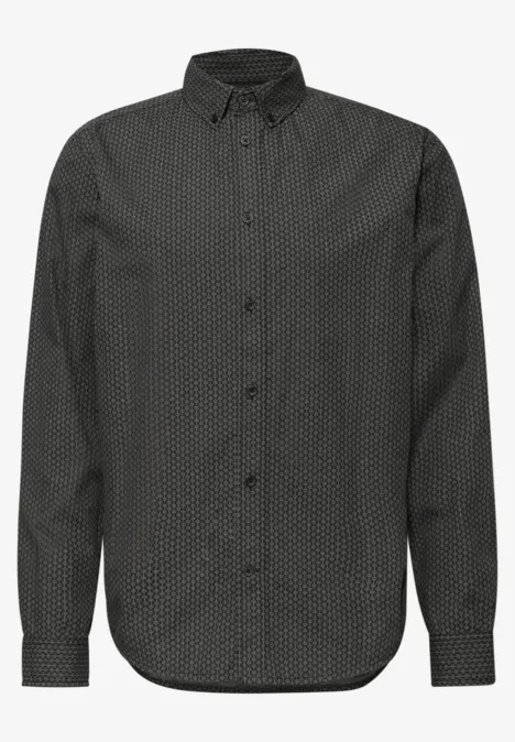 Chemise en popeline à motifs Black