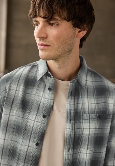 Kariertes Hemd timeless green