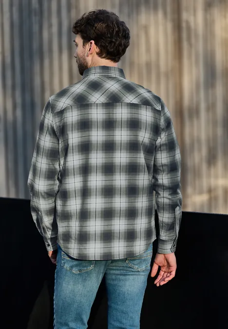 Kariertes Hemd timeless green