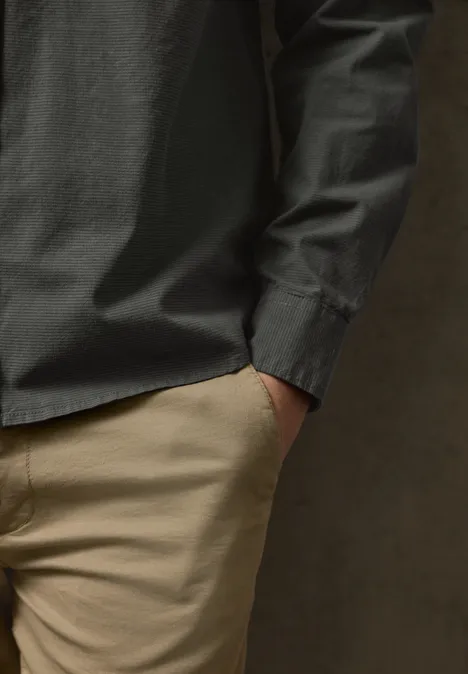 Two-Tone Hemd oil grey