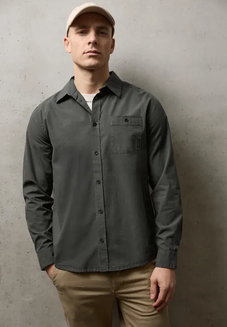 Two-Tone Hemd oil grey