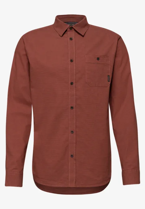 Tweekleurig overhemd dull coral