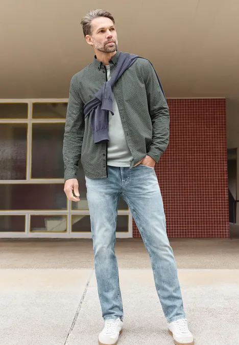 Popeline Hemd dusty mint