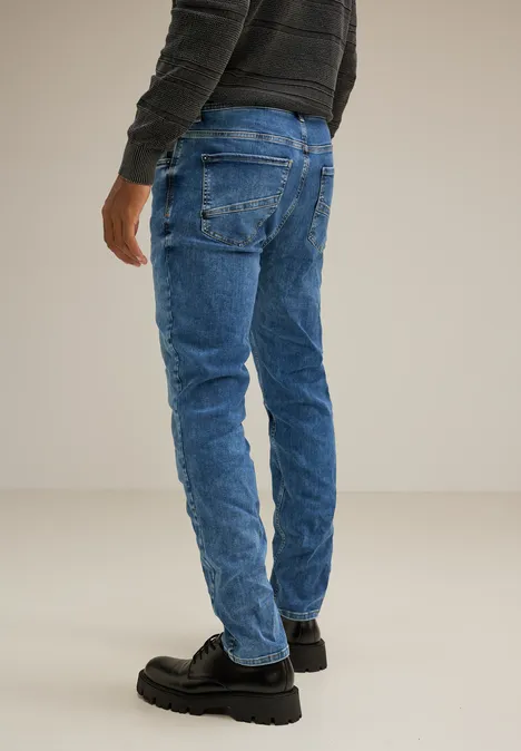 Regular Fit Jeans mid blue havy random wash