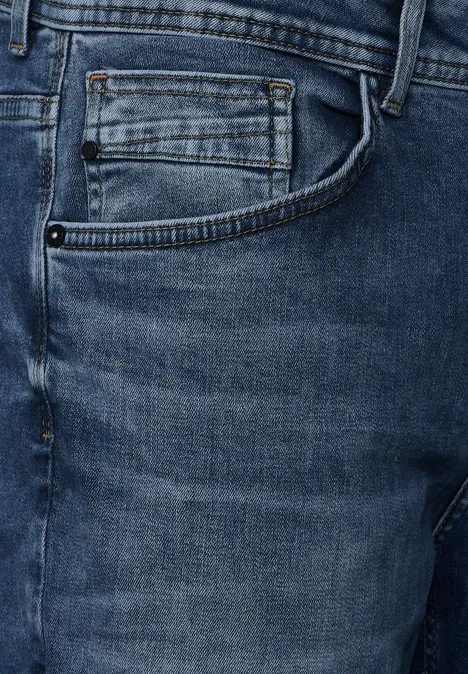 Regular Fit Jeans mid blue havy random wash