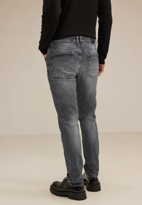 Graue Regular Fit Jeans mid grey wash