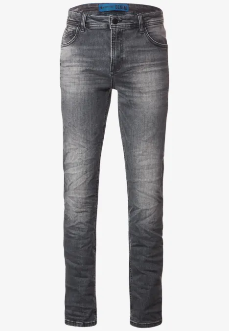 Graue Regular Fit Jeans mid grey wash